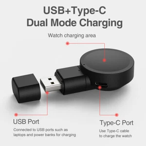 Wireless Charger Magnetic For Samsung Galaxy Watch 4 40/44 classic 46/42mm - Zdjęcie 1 z 12