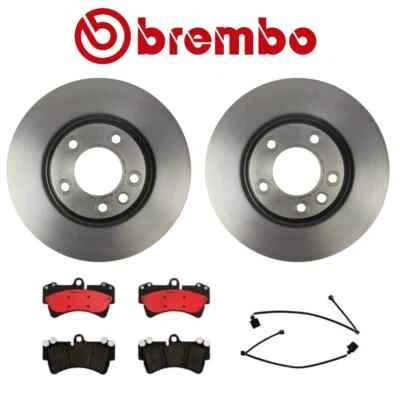 Комплект передних дисковых тормозных колодок и датчиков Brembo для Audi Q7 Porsche Cayenne VW - Изображение 1 из 4