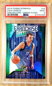 Tarjeta Green Flood 2019 Panini Donruss Luka Doncic franquicia característica #29 PSA 9 como nueva - Imagen 1 de 2