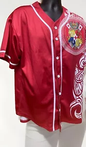 Tonga Baseball Jersey - Sila Tonga Shirt - Tongan Design Clothing Medium - Picture 1 of 6
