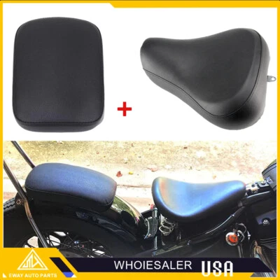 Asiento de conductor y asiento de 6 tazas para Harley Sportster 883 1200 72 48 hierro 1983-03 Foto 1 de 4