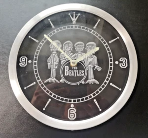 The Beatles Drum Wall Clock Round with Neon Hands - Picture 1 of 8