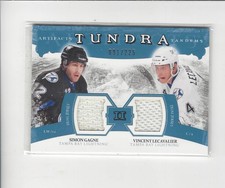 2011-12 Artifacts Tundra Tandems V. Lecavalier/Simon Gagne JERSEY Lightning /225