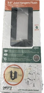 Ozco Owt 56639 Laredo Sunset 6"-8 inch Joist Hangers Flush, JHF-68-LS 6 Pieces. - Picture 1 of 4