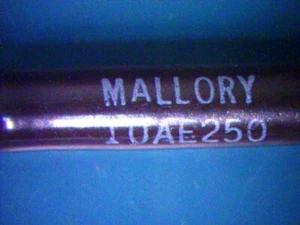 MALLORY 10AE250 Qty of 5 per Lot 250 ohm 10 watt wirewound power resistor - Picture 1 of 2