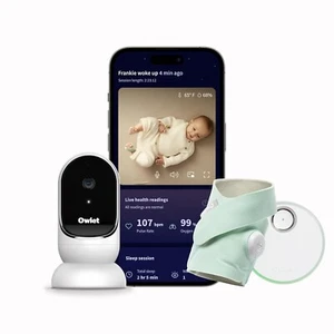 Owlet Dream Duo Smart Baby Monitor: FDA-Cleared Dream Sock plus Owlet 1080p HD - Picture 1 of 7