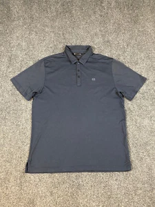 Travis Mathew Poloshirt Herren XL kurzärmelig Golf dunkelblau bestickt Logo - Bild 1 von 15
