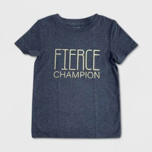 Boys' Short Sleeve Fierce Champion T-Shirt Cat & Jack Black 12M NWT 1000000859 - Picture 1 of 1