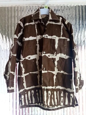 Preowened Boys Multicoloured Handmade African Print Shirt. Age 8 - 9 Years  — 第 1/4 张图片