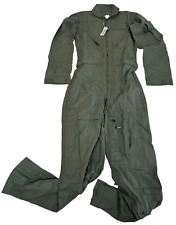 New USAF Military CWU-27/P Flyers Coveralls Flight Suit Sage Green Women's 32WL