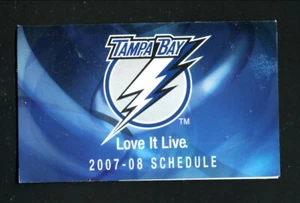 Tampa Bay Lightning--2007-08 Pocket Schedule--Fifth Third Bank - Picture 1 of 2