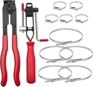 12 PCS for Auto/Atv CV Joint Axle Boot Clamp Pliers Tool with CV Boot Clamps Kit - Picture 1 of 12