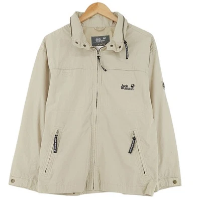 Chaqueta Vintage Jack Wolfskin Beige De Viaje Casual Para Hombres Talla S - Imagen 1 de 4