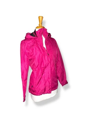 Chaqueta Helly Hansen Impermeable Cremallera Completa Desmontable Capucha Cremallera Pkts Rosa Caliente Talla S Foto 1 de 4