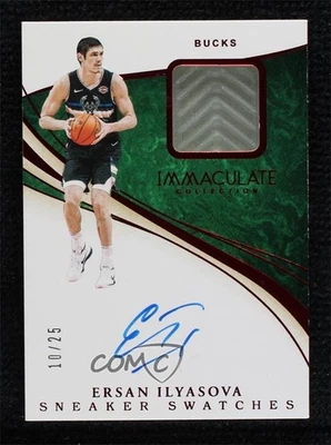 Zapatilla deportiva Panini Immaculate 2018-19 Swatch Signatures roja/25 Ersan Ilyasova automática Foto 1 de 2