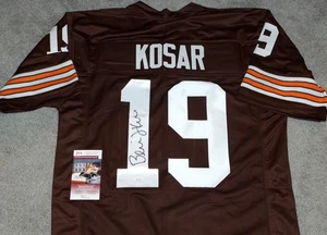 BERNIE KOSAR Cleveland Browns #19 unterschrieben TRIKOT + JSA ZEUGE COA WIT327797 - Bild 1 von 3