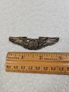 B186 Grande Spilla 3" Vintage Sterling WW2 US Army Air Force Aquila Patriottica ALI - Foto 1 di 10