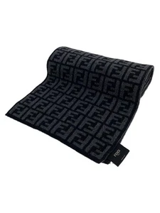 FENDI Damen Schal Wolle schwarz Gesamtmuster Zucca Seide gebraucht - Bild 1 von 3