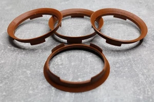 4x SET Zentrierringe Distanzringe 70,4 mm x 65,1 mm hellbraun für Alufelgen - Bild 1 von 1