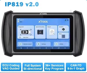 XTOOL IP819 V2.0 All Systerm OBD2 Escáner Diagnóstico Clave Programador Herramienta Codificación - Imagen 1 de 10