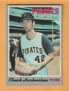 Chuck Hartenstein Piratas de Pittsburgh 1970 Topps #216 Seguin Texas Longhorns - Imagen 1 de 2
