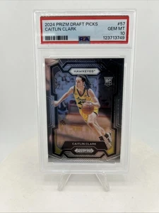 2024 Panini Prizm Draft Picks Caitlin Clark 57 Silver Prizm RC PSA 10 Sh - Bild 1 von 2