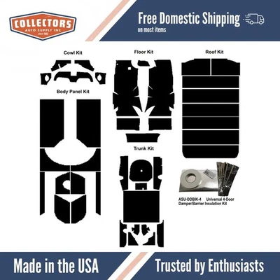 Kit de amortiguador de sonido de aislamiento para camioneta 59-60 Acoustishield completo Foto 1 de 4