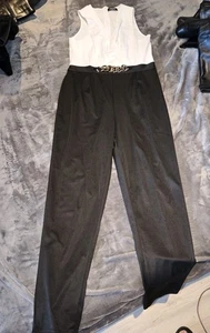 Chicme Hosenanzug Anzug Damen festlich XL 42 44 edel Schwarz Weiss - Bild 1 von 4