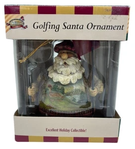 Decorazione Babbo Natale Golf Collezione Clubhouse Nuova con scatola decorazione natalizia da collezione - Foto 1 di 6