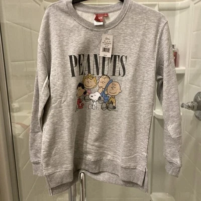 Peanuts женщин размер средний толстовка Snoopy пуловер новый с ярлыком - Изображение 1 из 4