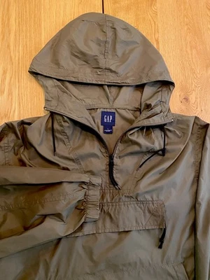 GAP Rain jacket Anorak Green Nylon Size Large EUC - Image 1 of 4