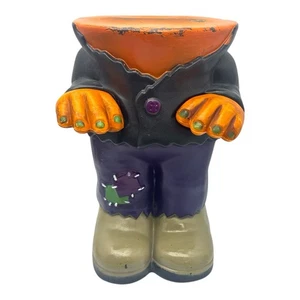 Molde soplado Gemmy Frankenstein cuenco de caramelo soporte de calabaza monstruo de Halloween - Imagen 1 de 9