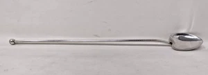 Cucchiaio da cocktail vintage a forma di cuore in argento sterling 925 paglia come nuovo agitatore Julep - Foto 1 di 9
