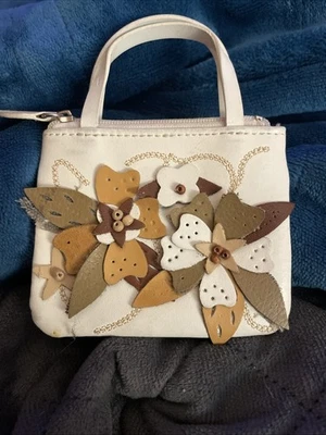 Mini bolso de mano Rolf’s de cuero blanco Foto 1 de 4