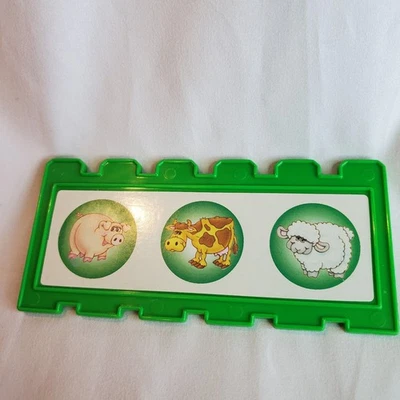 Fisher Price Barnyard Bingo Tarjeta Verde Repuesto Juego Pieza De Colección Foto 1 de 2