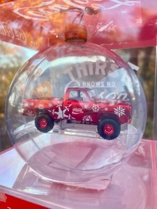 CHASE 1974 Dodge W200 Power Wagon 2025 M2 Machines Coca-Cola Christmas Ornament - Picture 1 of 4