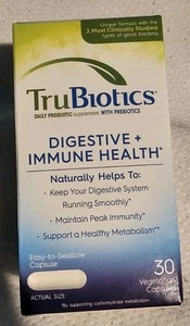 TruBiotics Digestive + Immune Health Daily Probiotic 30 Capsules Exp 02/2027 - Picture 1 of 1
