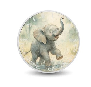 1 UNZE 999 SILBER - AFRIKA ELEFANT - NUR 100 STÜCK - SILBERMÜNZE -SILBERBARREN - Bild 1 von 4