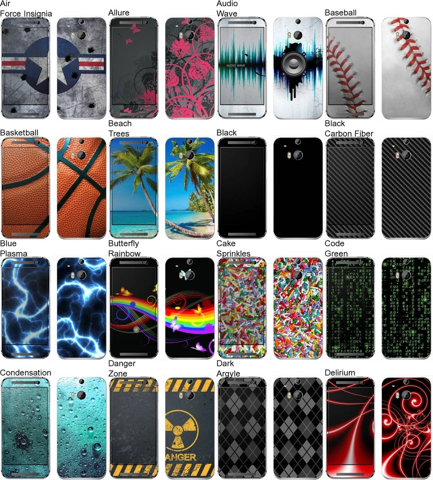 Any 1 Vinyl Decal/Skin for HTC One M8 - Android Smartphone - Buy 1 Get 2 Free! - Image 1 of 1