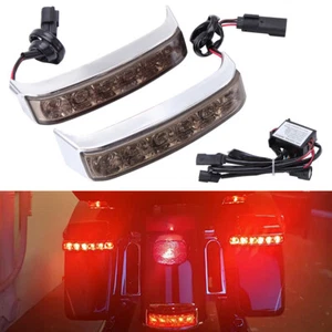 Saddlebag Tail Lights Running Brake Lamp Turn Signal For Harley FLHT FLTRU 14-25 - Picture 1 of 9