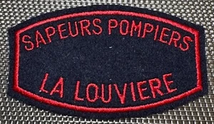 ECUSSON PATCH SAPEURS POMPIERS LA LOUVIERE. (ECU 78) - Bild 1 von 2