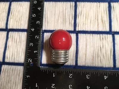 rudolph the reindeer nose frostie santa frosty FIRE ENGINE RED LIGHT BULB 7w S11 - Image 1 of 4