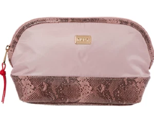 DKNY Satin Petal Pink Reptile Large Dome Makeup/ Wash Bag - BNWT - Picture 1 of 1