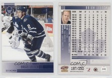2004-05 Pacific Blue Ice /250 Brian Leetch #245 HOF