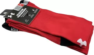 Calze Under Armour Adulto Rosso OTC Nylon Cushion UA Calcio Performance Taglia L 8,5-13 - Foto 1 di 2