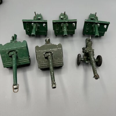 Vintage Britains Ltd Diecast Metal Howitzer, Wheeled Artillery Lot of 6 - Image 1 of 4