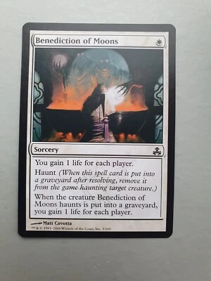 Benediction of Moons , MTG Guildpact (2006). Common White Sorcery NM - Image 1 of 2
