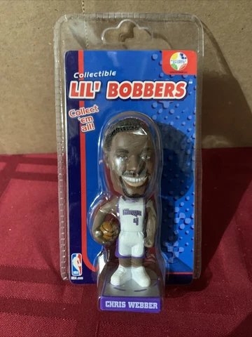 Collectible Lil' Bobber Sacramento Kings Chris Webber Mini Bobblehead New Sealed Cover