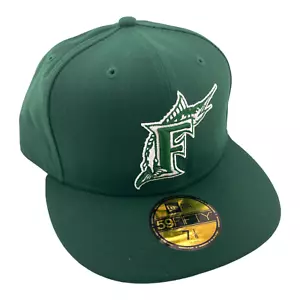 New Era Florida Marlins Miami Dark Green Pack Hunter/Grey UV 59FIFTY Fitted Hat - Picture 1 of 7