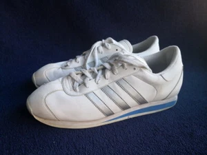 ADIDAS SHW675 Herren Sneaker, Gr. 45, weiß-silber-blau, Design, Style, RAR, TOP - Bild 1 von 8
